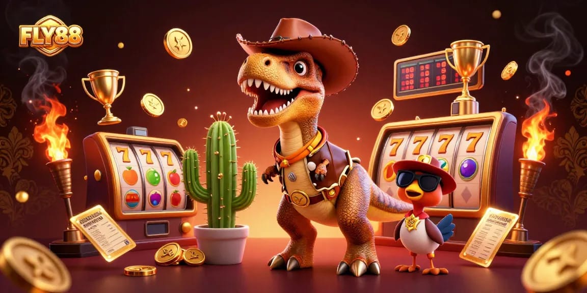 FLY88 offers an exciting jackpot experience with vibrant 3D dynamic casino elements and characters.