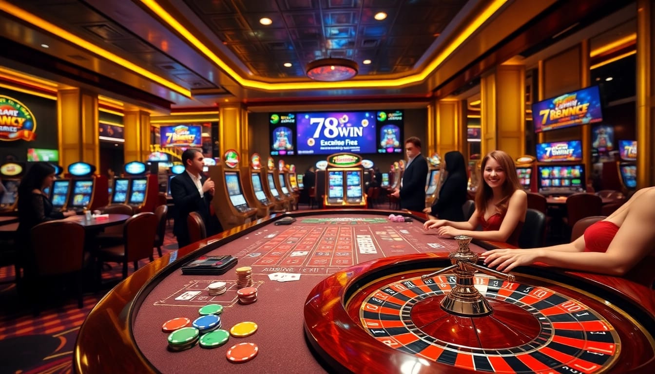 Experience the excitement at 78win 78k casino featuring vibrant tables and engaging gameplay.