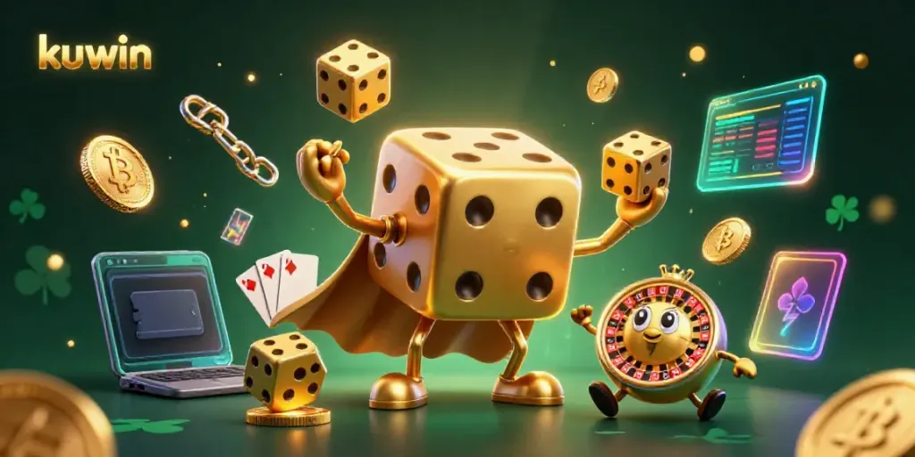 Engage in thrilling kuwin gaming with lively characters in a sparkling casino world.
