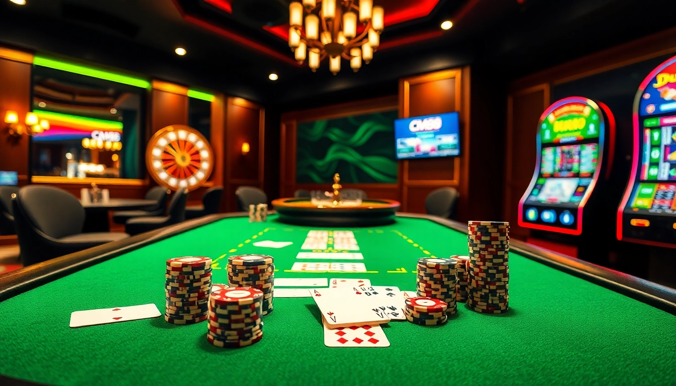 Experience CM88 nhà cái with immersive poker and slot gaming in a luxurious casino.
