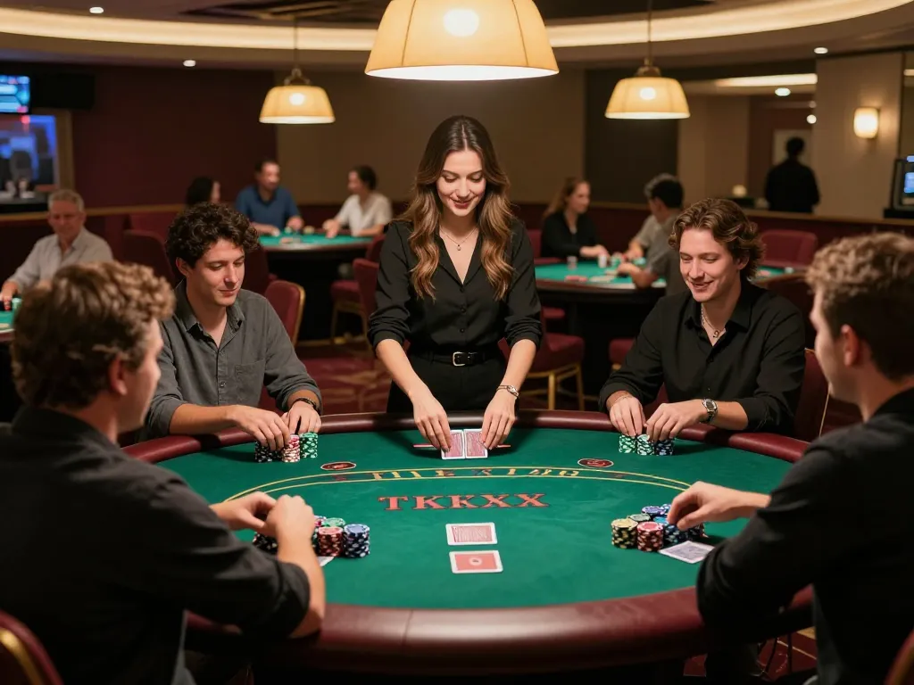 Players engaging in a thrilling poker match at S666 casino, showcasing strategy and excitement.