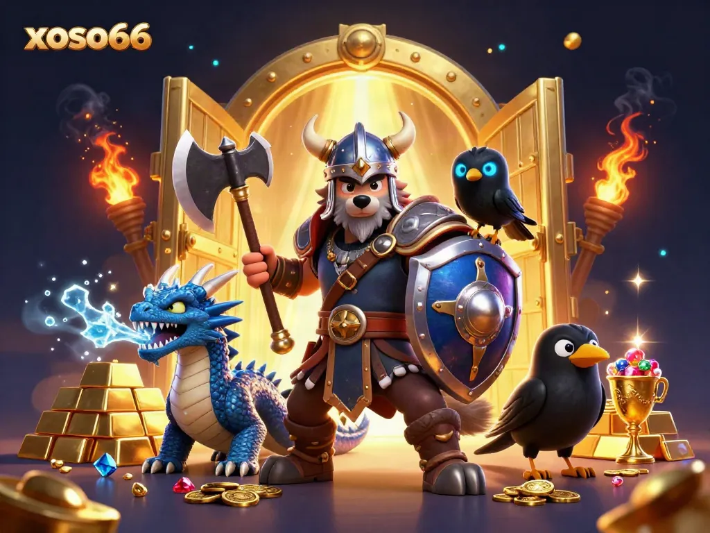 Experience the thrill with xoso66 in an exciting 3D casino adventure featuring colorful characters and treasure.