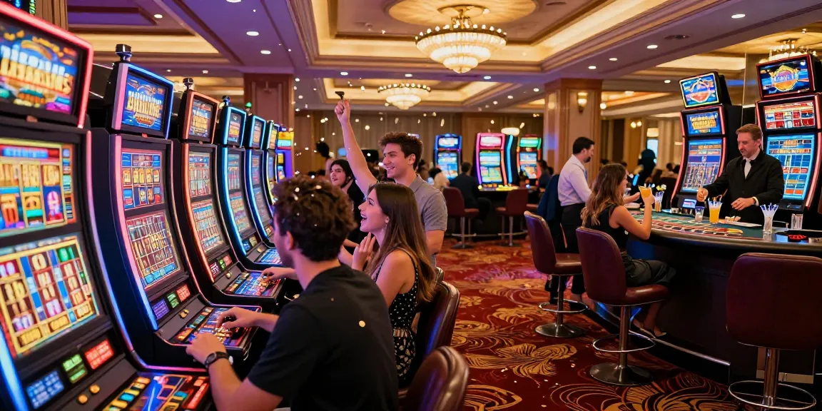 Exciting moment of nổ hũ au88 jackpot win celebration in a lively casino atmosphere