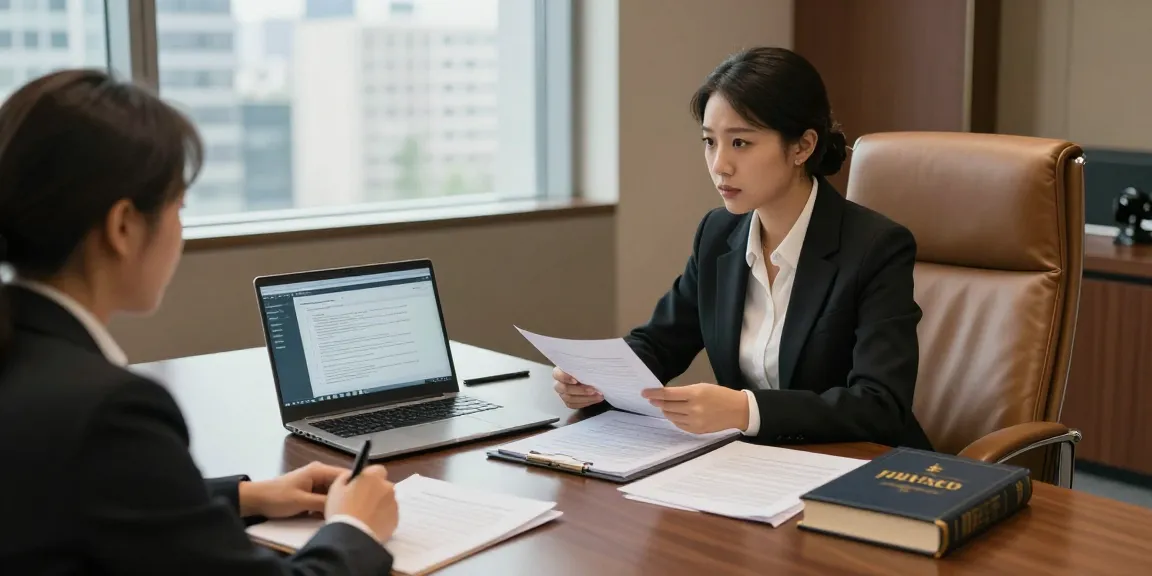 Lawyer discussing case details with client, demonstrating why I thought about this legal consultation.
