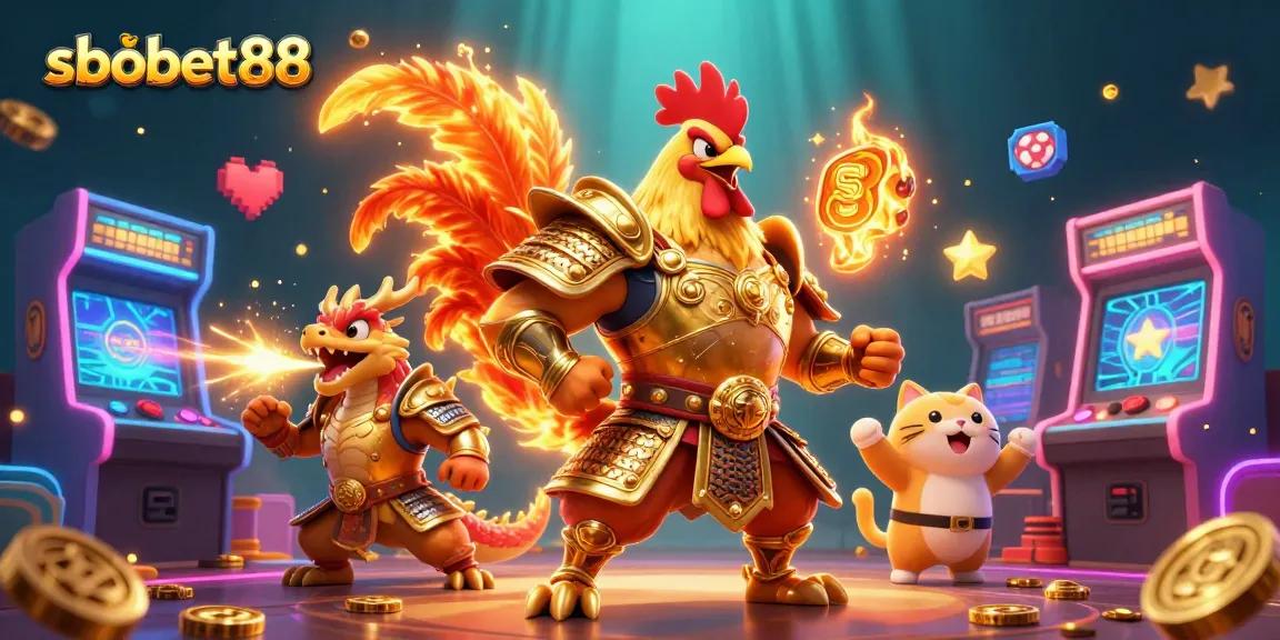 Experience sbobet88's vibrant gaming excitement with dynamic characters and enticing casino elements.